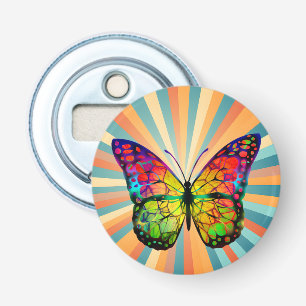 RETRO VINTAGE BUTTERFLY ABSTRACT BOTTLE OPENER