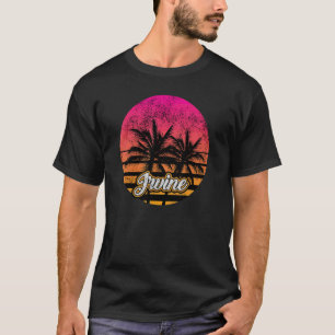 Retro Vintage California Cities Irvine Distressed T-Shirt