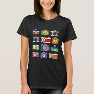 Retro Vintage Camera Photography Lover Photographe T-Shirt
