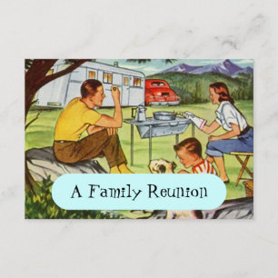 Retro Vintage Camper Family Reunion Invitations
