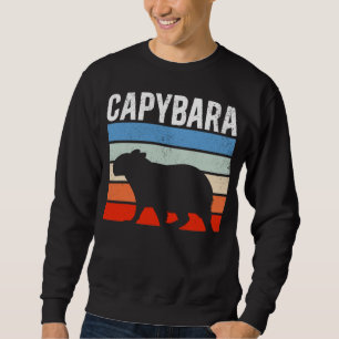 Retro Vintage Capybara Cute Animal Sweatshirt