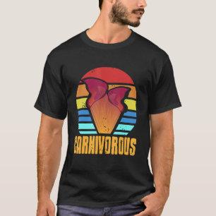 Retro Vintage Carnivorous Plant Botany Present T-Shirt