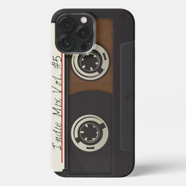 Retro Vintage Cassette iPhone Case (Back)