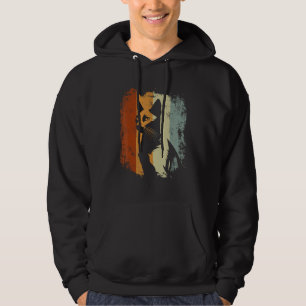 Retro Vintage Cat Russian Blue Hoodie