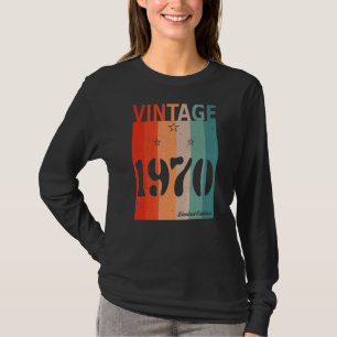 Retro Vintage Celebration Made 1970 Edition Birthd T-Shirt