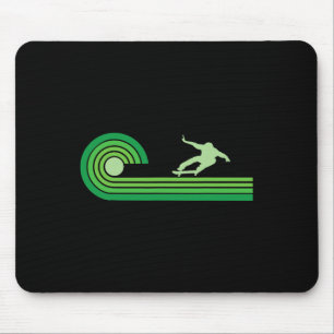 Retro Vintage - Cheerfully Skateboarding Weekends Mouse Pad