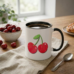 Retro Vintage Cherry Coffee Mug