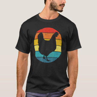 Retro Vintage Chicken  Farm Poultry Farmer Gift T-Shirt