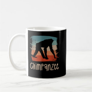 Retro Vintage Chimpanzee Chimpanzees Coffee Mug