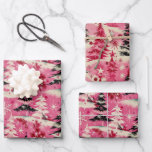 Retro Vintage Christmas: 1950's Pink Xmas Wrapping Paper Sheet<br><div class="desc">This vintage Christmas wrapping paper features a charming and unique design with a soft pink background that exudes a warm and nostalgic feel. The pink hue evokes a sense of whimsy and femininity, setting it apart from the traditional reds and greens commonly associated with Christmas. Scattered across the pink canvas...</div>