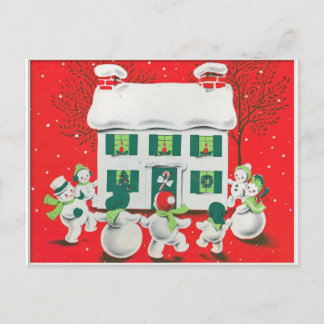 Retro vintage Christmas card