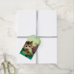 Retro Vintage Christmas Holiday cat add name tag<br><div class="desc">design by www.etsy.com/Shop/VanityFlairDesigns</div>