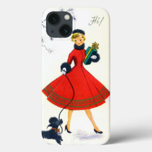 Retro Vintage Christmas Lady phone X case