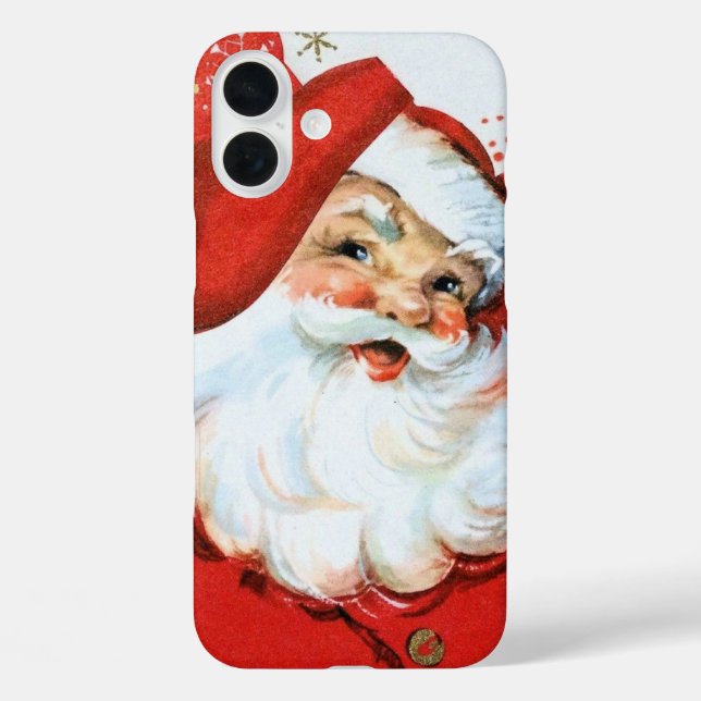 Retro vintage Christmas Santa Case-Mate iPhone Case (Back)