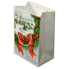 retro vintage Christmas town Holiday