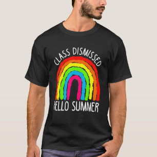 Retro Vintage Class Dismissed Teacher Students Hel T-Shirt