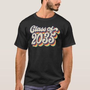 Retro Vintage Class Of 2035 Kindergarten Pre K Gra T-Shirt