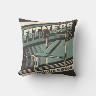 Retro Vintage Classic Classic Fitness Weights Cushion