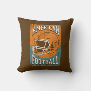 Retro Vintage Classic gold American Football Cushion