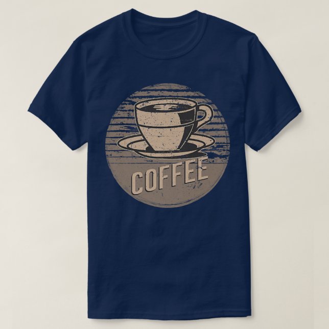 Retro Vintage Coffee Premium T-Shirt (Design Front)