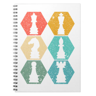 RETRO VINTAGE COLOR CHESS NOTEBOOK