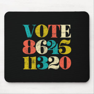 Retro Vintage Color Vote 8645 11320 Anti Trump Vot Mouse Pad