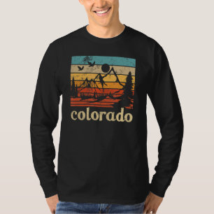 Retro Vintage Colorado State Rocky Mountains Men W T-Shirt