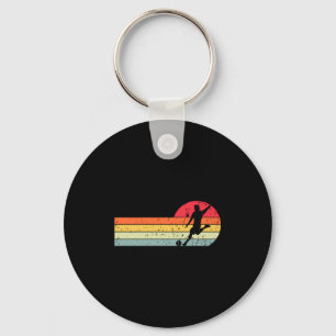 Retro Vintage Colors Soccer Funny Soccer T Shirt Key Ring