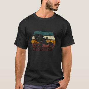 Retro Vintage Concrete Mixer Cement Mixer Truck T-Shirt