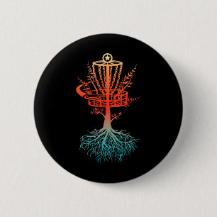 Retro Vintage Cool Disc Golf Player Certified Sket 6 Cm Round Badge