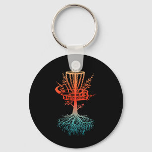 Retro Vintage Cool Disc Golf Player Certified Sket Key Ring