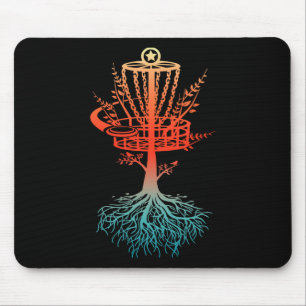 Retro Vintage Cool Disc Golf Player Certified Sket Mouse Pad