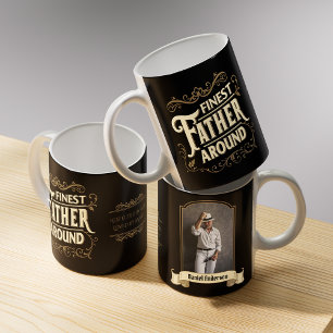 Retro Vintage Cool Elegant Typography Father Quote Coffee Mug