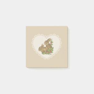 Retro Vintage Coquette Pastel Baby Animals Bunny Post-it Notes