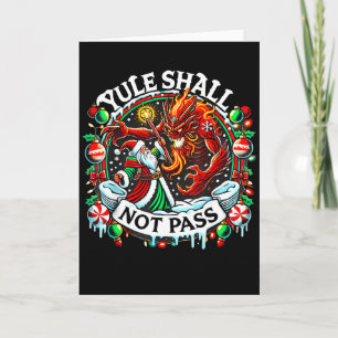 Retro Vintage Creepmas Yule Shall Not P Wizard San Card