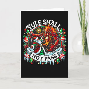 Retro Vintage Creepmas Yule Shall Not P Wizard San Card