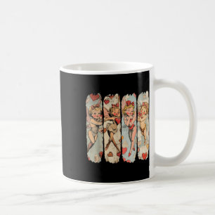 Retro Vintage Cupid Happy Valentines Day Coffee Mug