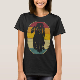 Retro vintage Cute Bunny Silhouette Rabbit T-Shirt