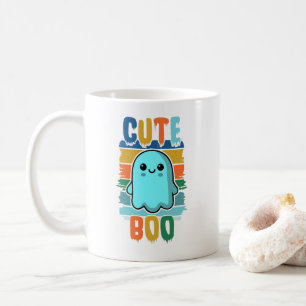 Retro Vintage Cute Halloween Ghost Coffee Mug