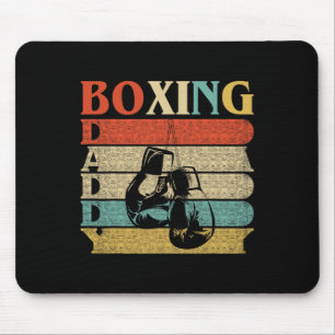 Retro Vintage Daddy Boxing Funny Gloves Dad Gift Mouse Pad