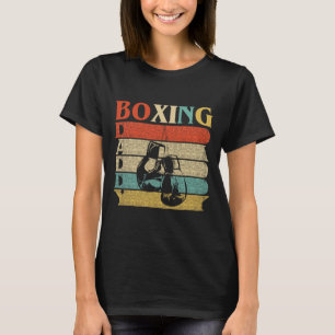 Retro Vintage Daddy Boxing Funny Gloves Dad Gift T-Shirt