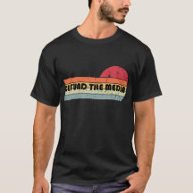 Retro Vintage Defund the media T-shirt