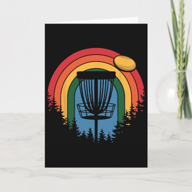 Retro Vintage Disc Golf _2  Card (Front)