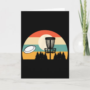 Retro Vintage Disc Golf _3 Card