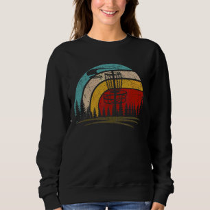 Retro Vintage Disc Golf Frolf Flying Disc Sport Sweatshirt