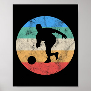 Retro Vintage Distressed Bowling Gift For Men Or B Poster