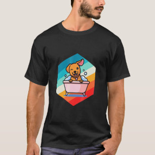 Retro Vintage Dog Grooming Cute Dog Groomer T-Shirt