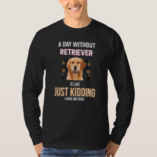 Retro Vintage Dog Quote Golden Retriever Fur Baby T-Shirt