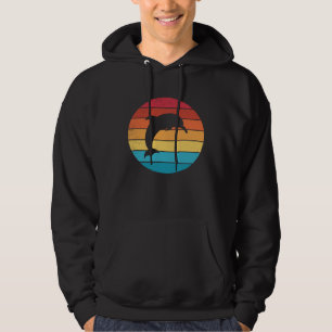 Retro vintage Dolphin and cute animal 3 Hoodie
