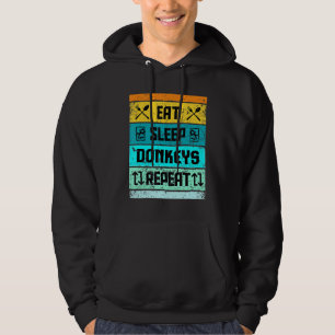 Retro Vintage Donkey Funny For Men Women Kids Hoodie